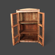 Small antique display case made of recycled wood