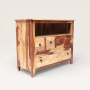 Console with Drawers in Recycled Wood - Entryway Furniture