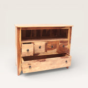 Console with Drawers in Recycled Wood - Entryway Furniture