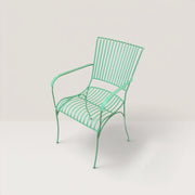 metal garden chair with arms
