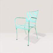 metal garden chair with arms