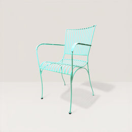 chaise en métal jardin avec bras