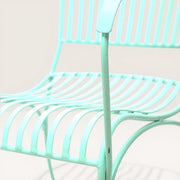 metal garden chair with arms