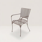 metal garden chair with arms