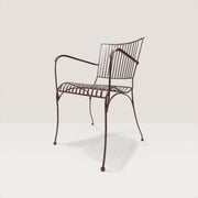 metal garden chair with arms