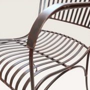 metal garden chair with arms