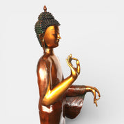 Bronze standing Buddha statue