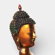 Bronze standing Buddha statue