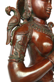 Bronzestatue Stehende Tara