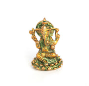 Bronze-Ganesh-Statue auf Lotus