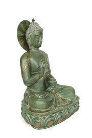 Green Bronze Buddha Statue 