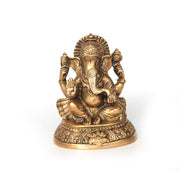 Sitzende Ganesh-Bronzestatue