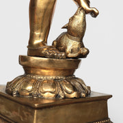 Large standing bronze statue of Ganesh and Mûshika