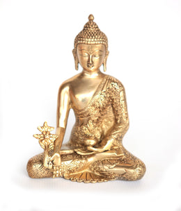Bronze statue of Buddha in 