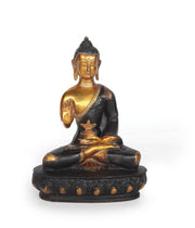 Black and Gold Bronze Buddha Statue 