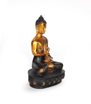 Black and Gold Bronze Buddha Statue 