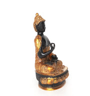 Black bronze Buddha statue 