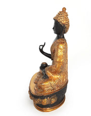 Black bronze Buddha statue 
