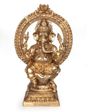 Seated Bronze Ganesha Statue