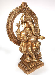 Seated Bronze Ganesha Statue