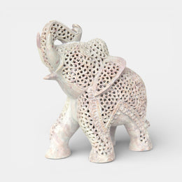 Elephant head up in Soapstone Varanasi