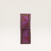Bestickter Patchwork-Tischläufer - Violett