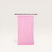 Organza and mirror curtain -Light pink