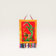 Tibetischer Wand-Thangka mit Fransen