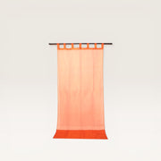 Organza curtain with silk band - Orange