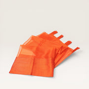 Organza curtain with silk band - Orange