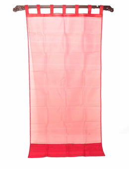Organza-Seidenband-Vorhang -rot