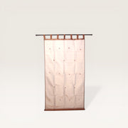 Gardine aus Organza und Spiegeln – Braun