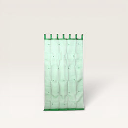 Gardine aus Organza und Spiegeln - Grün