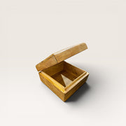 Brown Carved Wooden Box