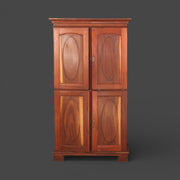 Kleiderschrank, 4-türig, aus 100 % original restauriertem Sheesham-Holz