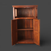Original small cabinet - 4 doors with glass doors on top