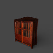 Originelles kleines Sideboard - Türen mit Stabgitter