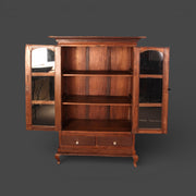 Original display cabinet - Arched glass doors with 2 drawers