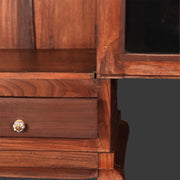Original display cabinet - Arched glass doors with 2 drawers