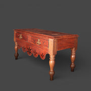 Original coffee table - 2 drawers with painted designs