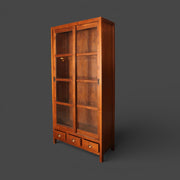 Originalvitrine – Glasschiebetüren mit 3 Schubladen