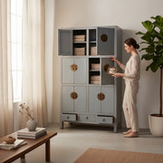 Large elm Chinese wardrobe
