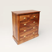 Commode en Bois de Rose Sheesham Recyclé - Tiroirs Artisanaux