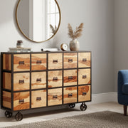 Kommode mit Schubladen – 100 % recyceltes Holz