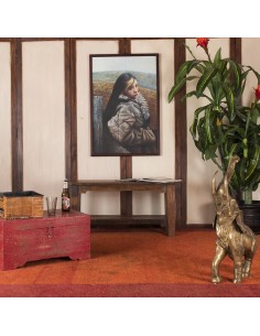 Table basse ou banc en bois recycl "Talika" 2