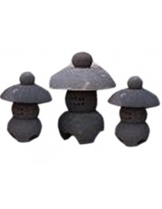 Laterne aus Lavastein