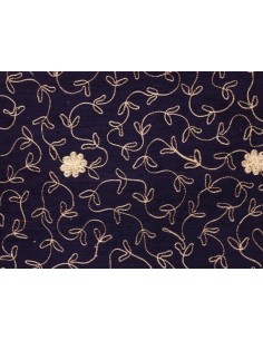 Wild silk - Embroidered...