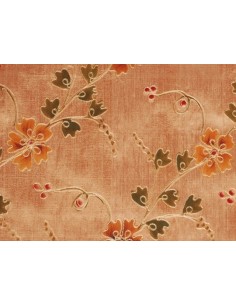 Wild silk - Embroidered -...