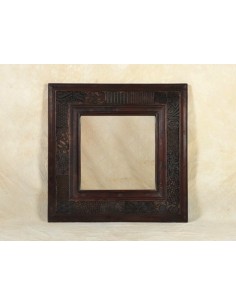 Miroir carré avec cadre...