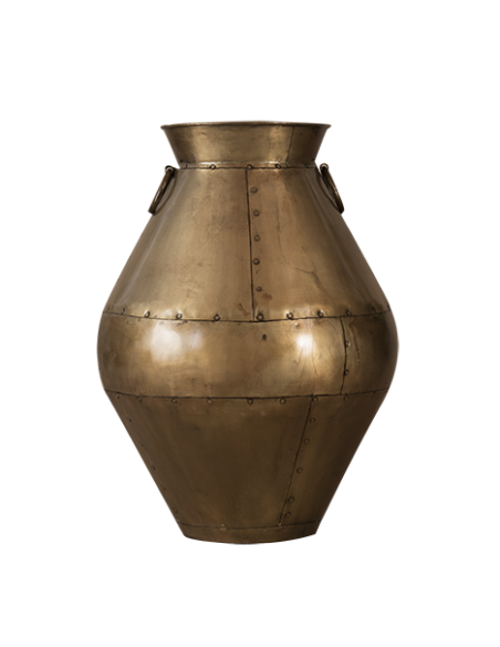 Jarre en métal brossé